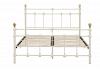 4ft Small Double Atlantic Traditional Ivory Metal Tubular Bed Frame 2